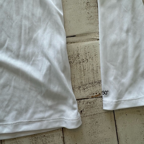 Hurley Long Sleeve Rash Guard Swim Top White - Picture 5 of 8